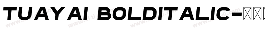 tuayai BoldItalic字体转换